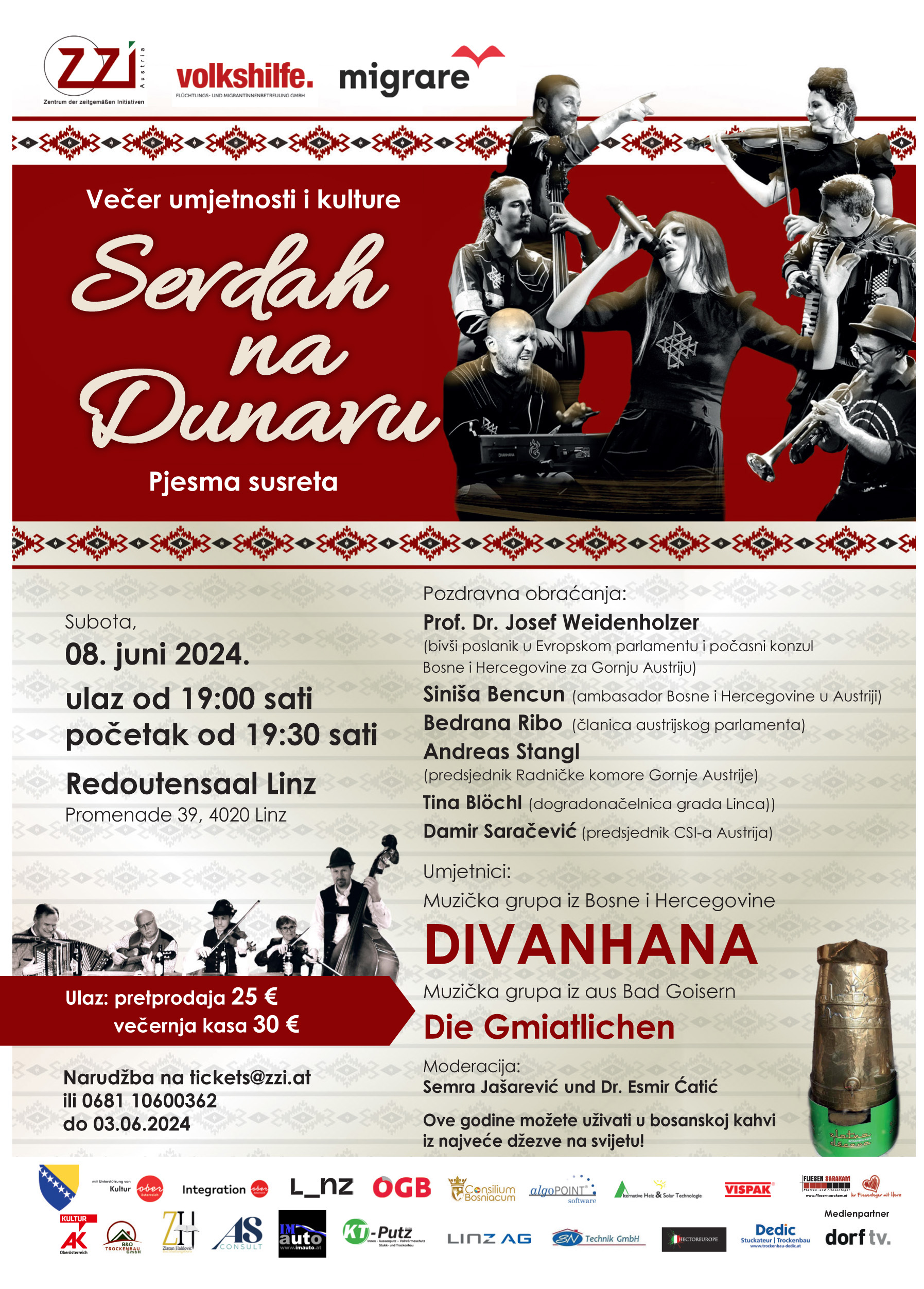 Večer umjetnosti i kulture  „Sevdah na Dunavu“ Pjesma susreta